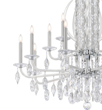 Sarella 17 Light 41" Wide Crystal Chandelier with Heritage Crystals