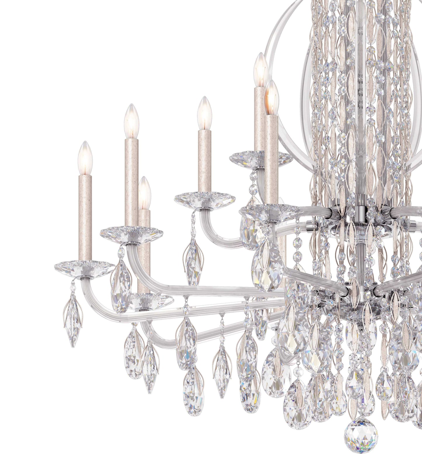 Sarella 17 Light 41" Wide Crystal Chandelier with Heritage Crystals