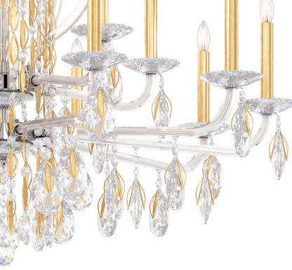 Sarella 17 Light 41" Wide Crystal Chandelier with Heritage Crystals