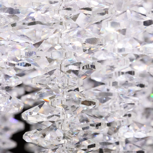 Soleil 47" Wide LED Crystal Linear Chandelier