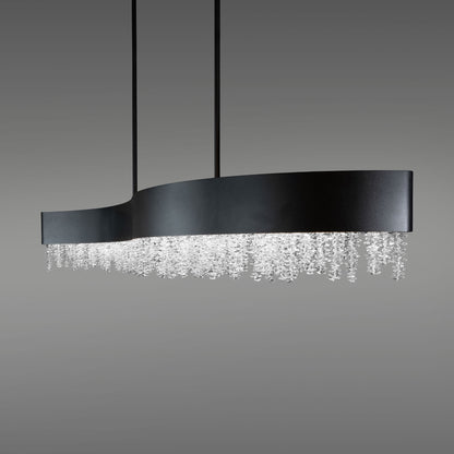 Soleil 47" Wide LED Crystal Linear Chandelier