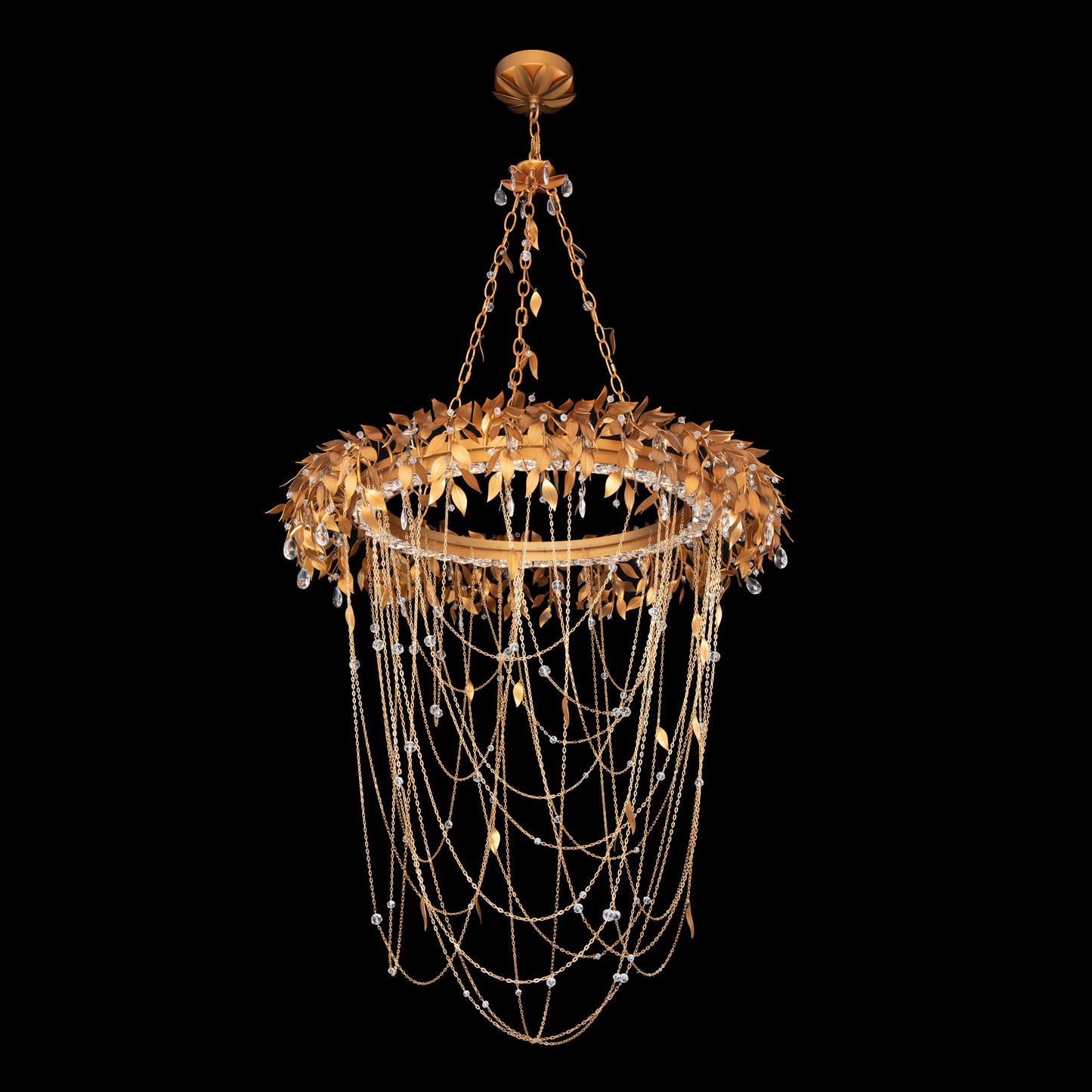 Midsummer Night 34" Wide LED Crystal Abstract Chandelier