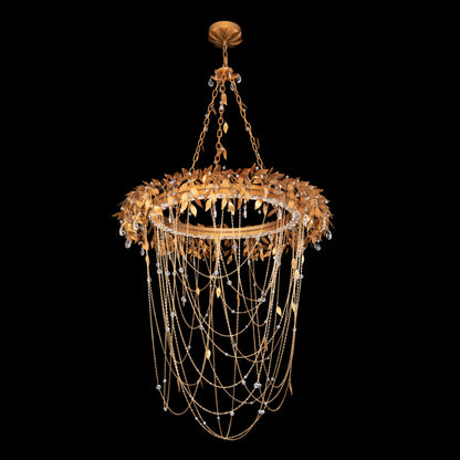 Midsummer Night 34" Wide LED Crystal Abstract Chandelier