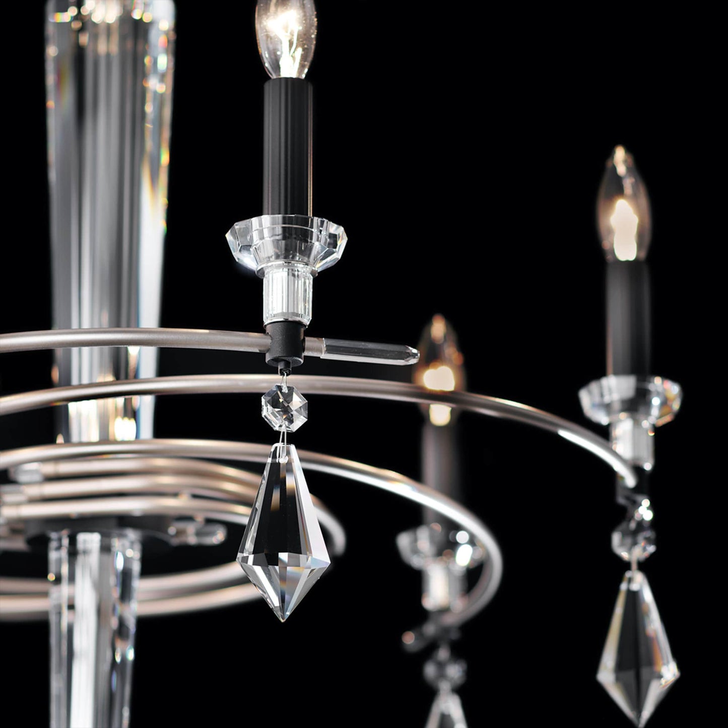 Tempest 6 Light 28" Wide Crystal Candle Style Chandelier