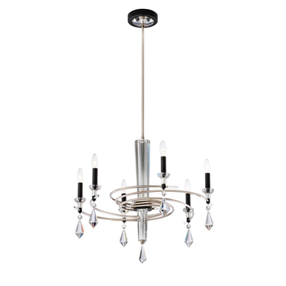 Tempest 6 Light 28" Wide Crystal Candle Style Chandelier