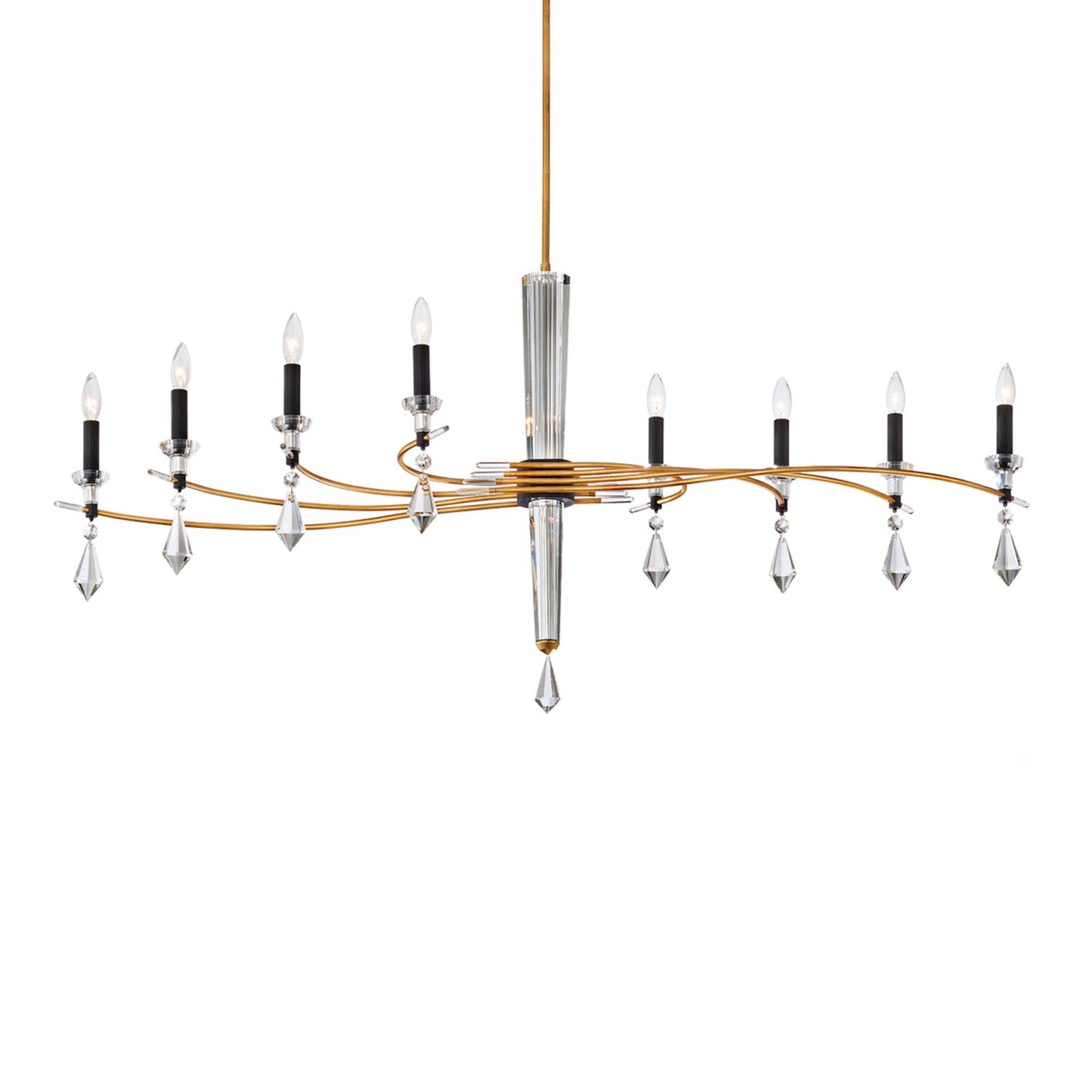 Tempest 8 Light 61" Wide Crystal Candle Style Chandelier