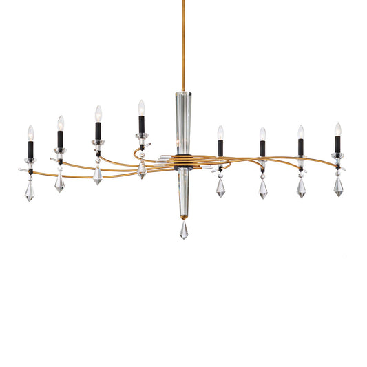 Tempest 8 Light 61" Wide Crystal Candle Style Chandelier