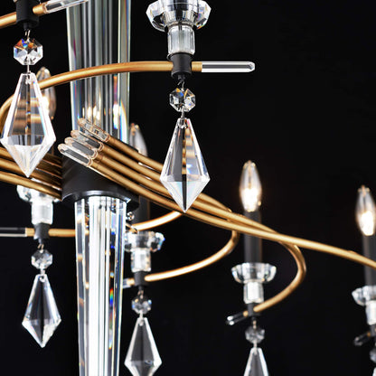 Tempest 8 Light 61" Wide Crystal Candle Style Chandelier