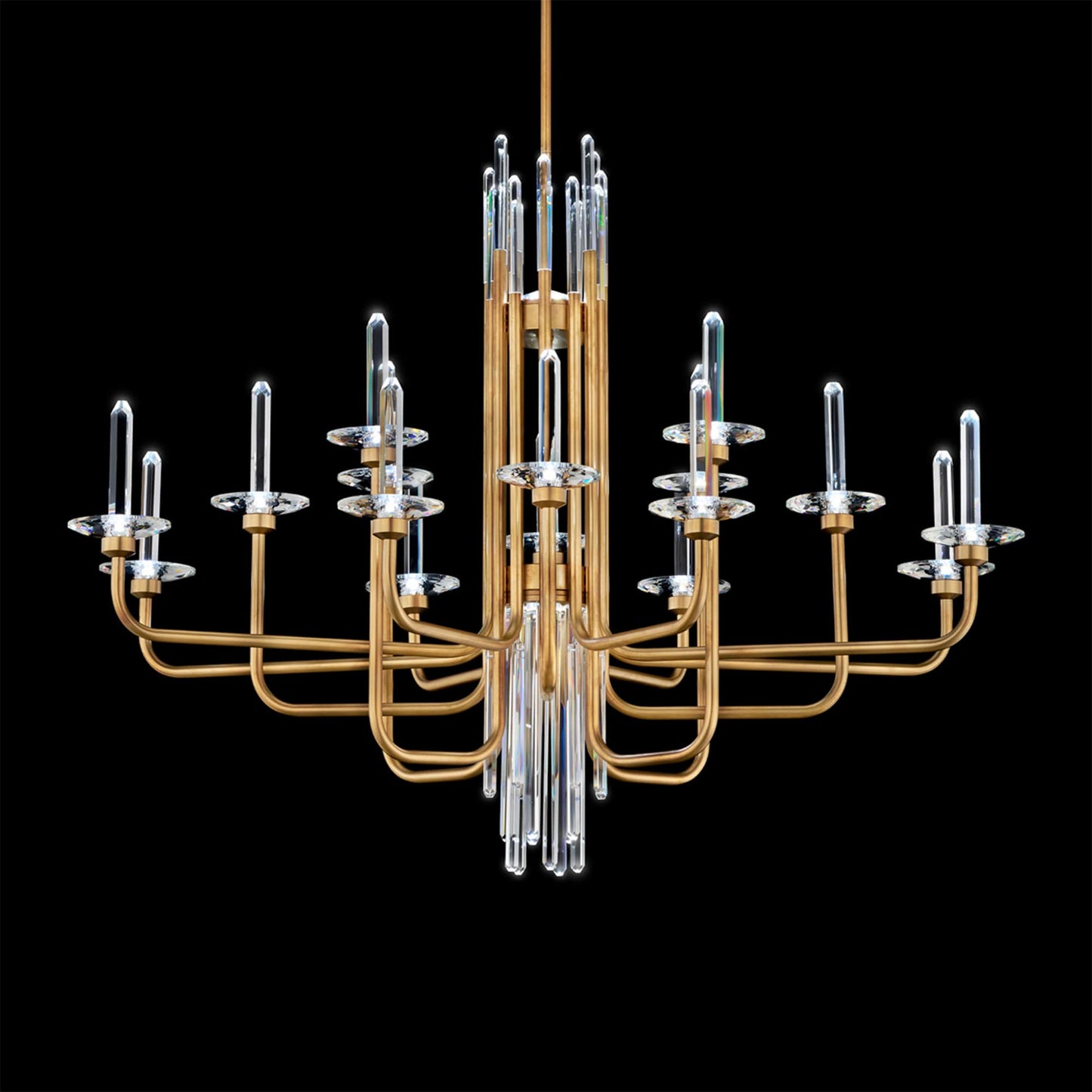 Calliope 16 Light 42" Wide LED Crystal Candle Style Chandelier