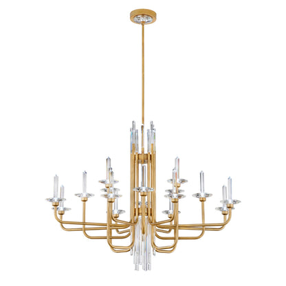 Calliope 16 Light 42" Wide LED Crystal Candle Style Chandelier