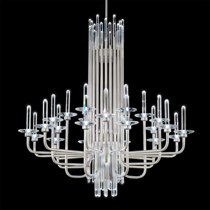 Calliope 24 Light 40" Wide LED Crystal Candle Style Chandelier