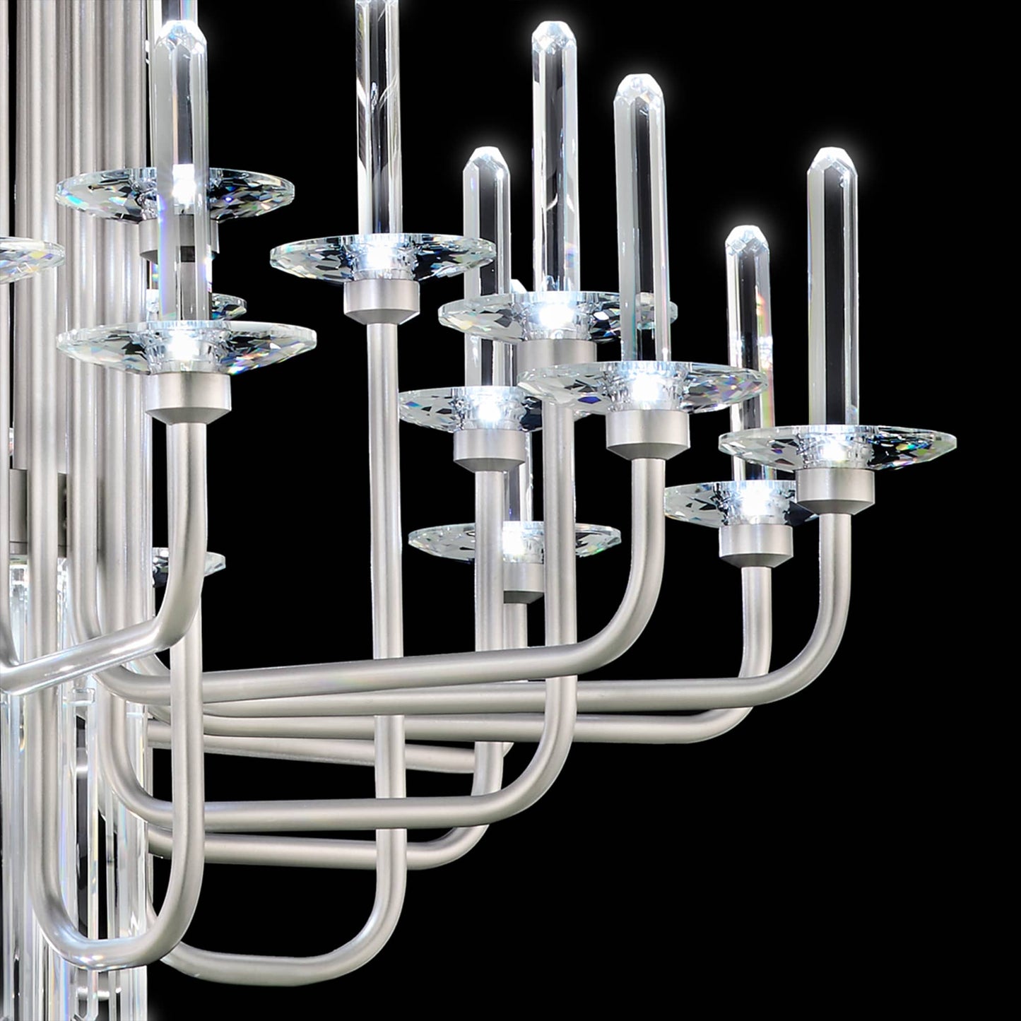 Calliope 24 Light 40" Wide LED Crystal Candle Style Chandelier