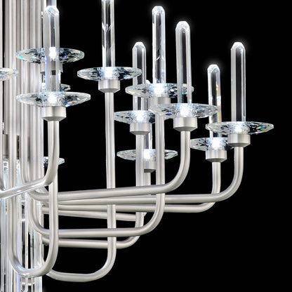 Calliope 24 Light 40" Wide LED Crystal Candle Style Chandelier