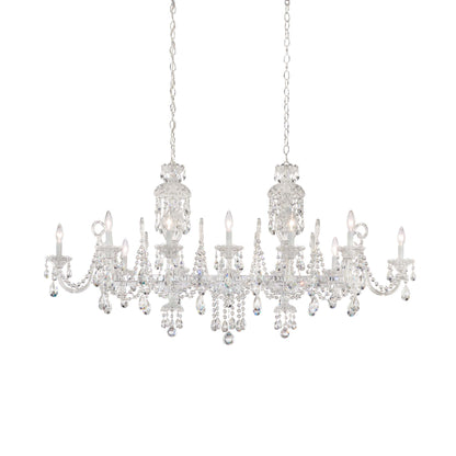 Sterling Linear 12 Light 58" Wide Crystal Linear Chandelier