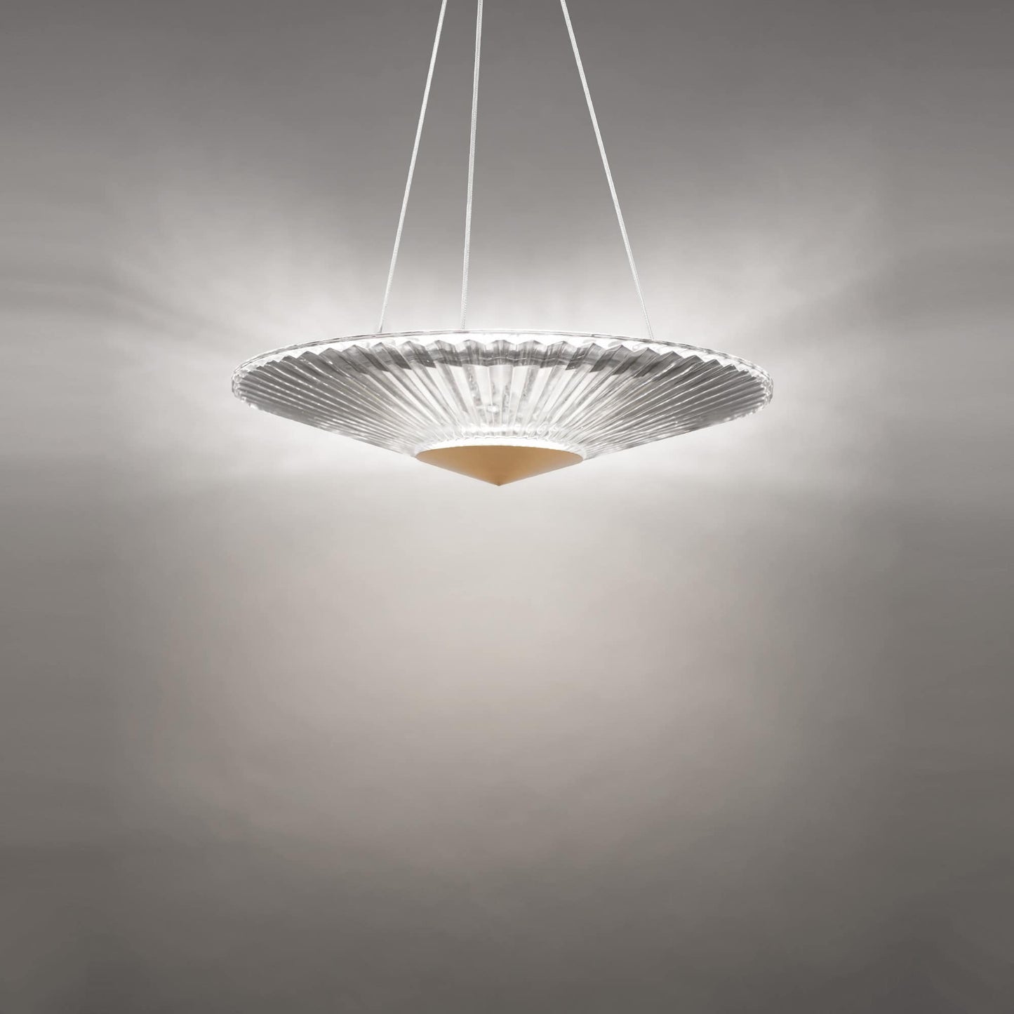 Origami 19" Wide LED Crystal Pendant