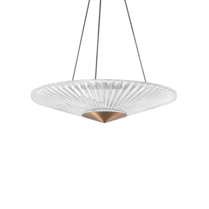 Origami 24" Wide LED Crystal Pendant