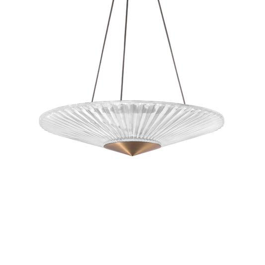 Origami 24" Wide LED Crystal Pendant