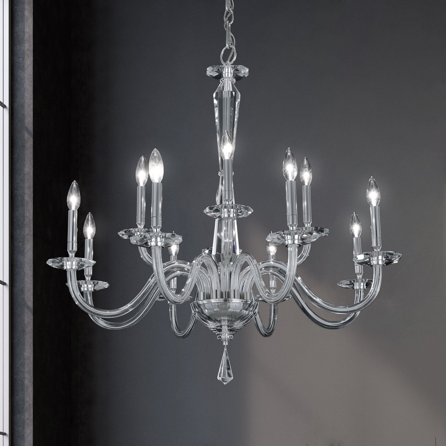 Habsburg 12 Light 35" Wide Taper Candle Style Chandelier