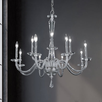 Habsburg 12 Light 35" Wide Taper Candle Style Chandelier