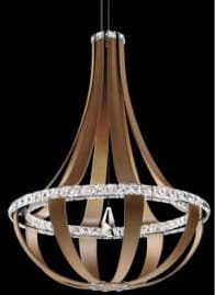 Empire 21" Wide LED Crystal Pendant with Clear Swarovski Crystals