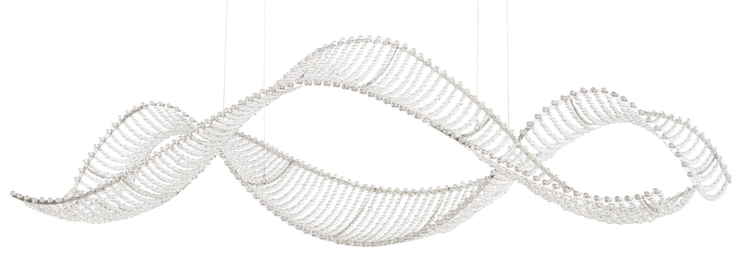 Alon 60" Wide LED Crystal Chandelier - with Swarovski Crystal