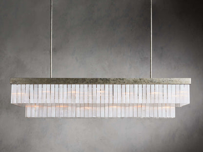Selene Crystal Bar Rectangular Chandelier