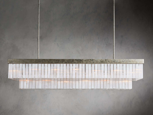 Selene Crystal Bar Rectangular Chandelier