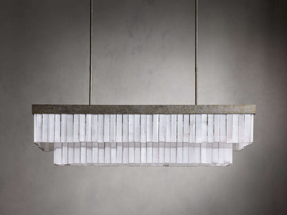 Selene Crystal Bar Rectangular Chandelier