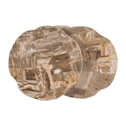 Century Furniture Grand Tour Elan Petrified Wood Stack Cocktail Light
