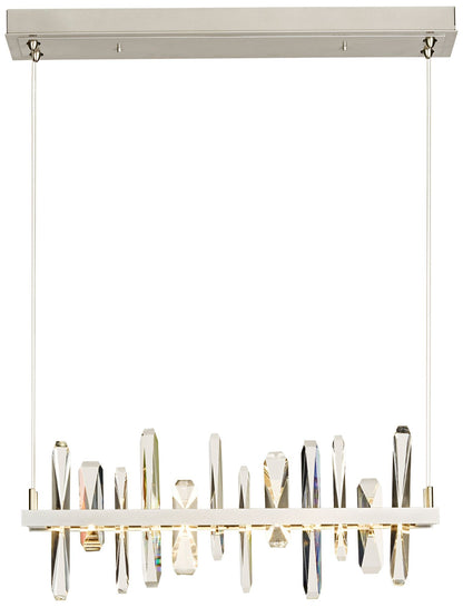 Solitude 25 1/2"W Platinum LED Kitchen Island Light Pendant