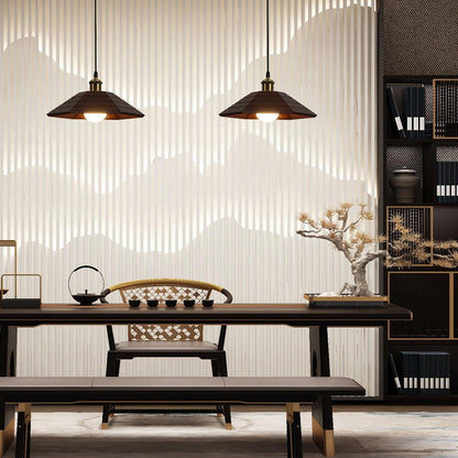 Solmere Wooden Dome Pendant