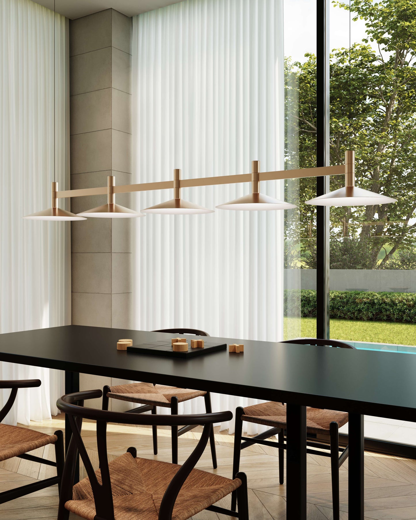 Systema Staccato 57" Wide LED Commercial Linear Pendant