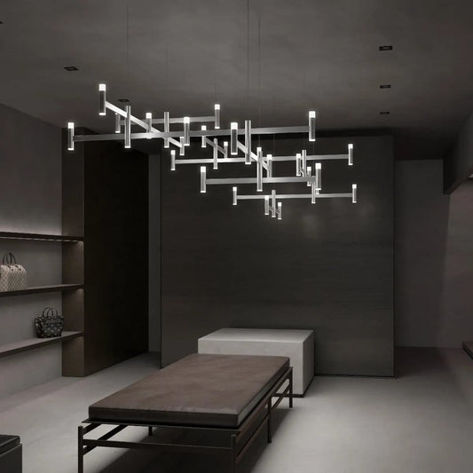 Systema Staccato 28 Light 57" Wide LED Indoor Oversized Pendant