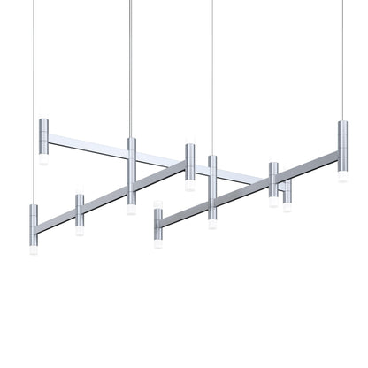 Systema Staccato 10 Light 43" Wide LED Suspension Linear Pendant