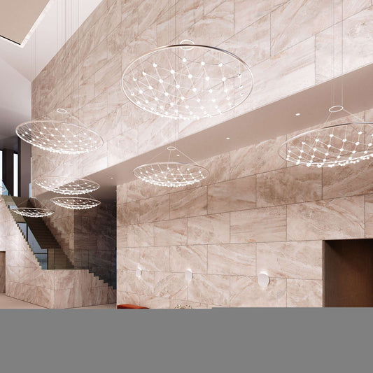 Constellation 61" Wide LED Suspension Multi Light Pendant