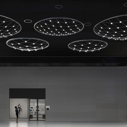 Sonneman Constellation Galaxy Matrix 61" Wide LED Suspension Multi Light Pendant