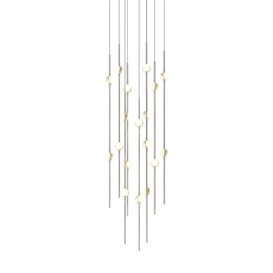 Sonneman Constellation 12" Wide LED Multi Light Pendant with White Optical Acrylic Shades and 120" Cable - 2700K