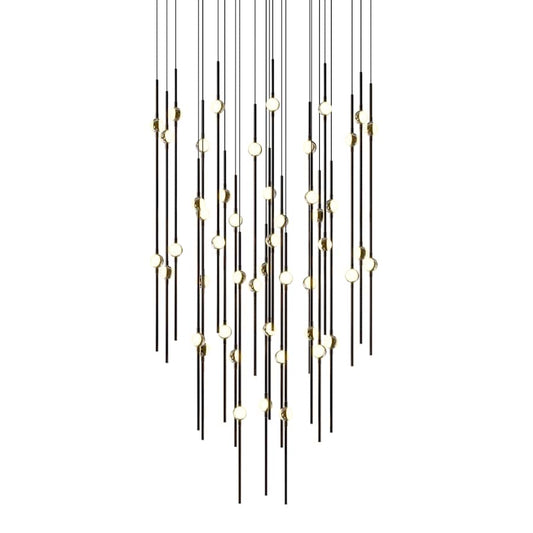 Sonneman Constellation 25" Wide LED Multi Light Pendant with White Optical Acrylic Shades and 240" Cable - 2200K