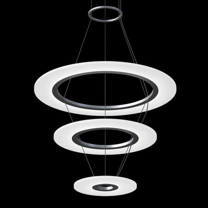 Sonneman Arctic Rings 3 Light 31" Wide LED Ring Chandelier