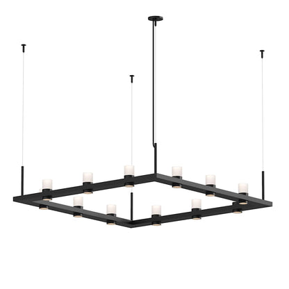 Sonneman Intervals 56" Wide Pillar Candle Chandelier