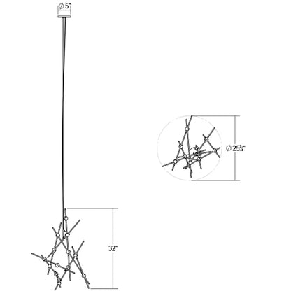 Sonneman Constellation 26" Wide Chandelier