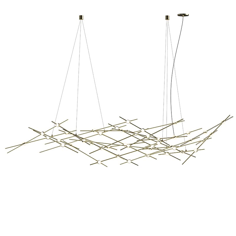 Constellation 44 Light 93" Wide LED Abstract Chandelier