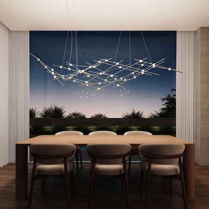 Sonneman Constellation Ursa Major 44 Light 93" Wide LED Abstract Chandelier