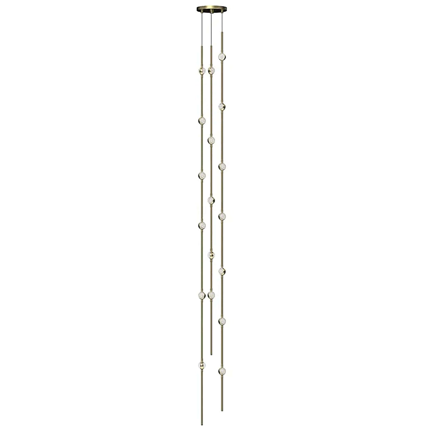 Constellation 18 Light 6" Wide LED Abstract Multi Light Pendant with Clear Acrylic Shades