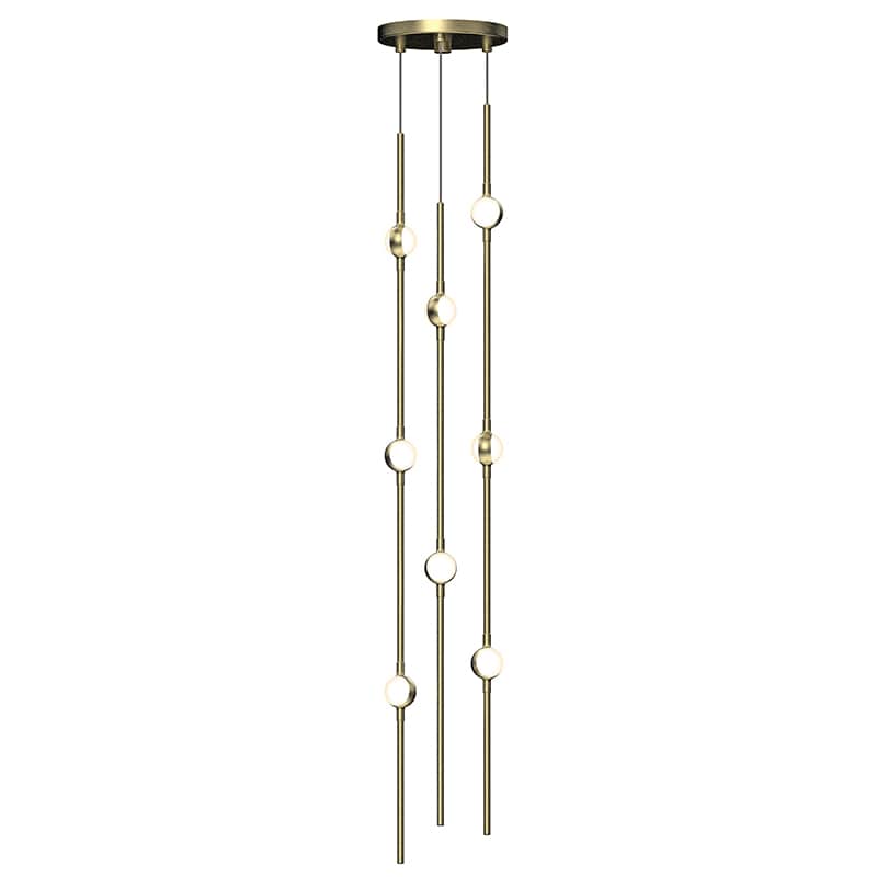Constellation 8 Light 6" Wide LED Abstract Multi Light Pendant