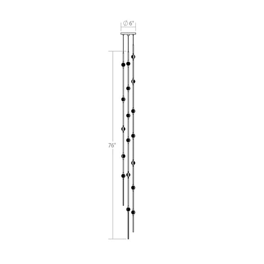 Sonneman Constellation 6" Wide Chandelier