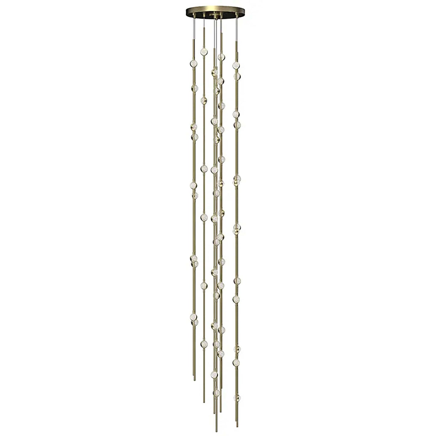 Constellation 55 Light 12" Wide LED Abstract Multi Light Pendant with Clear Acrylic Shades
