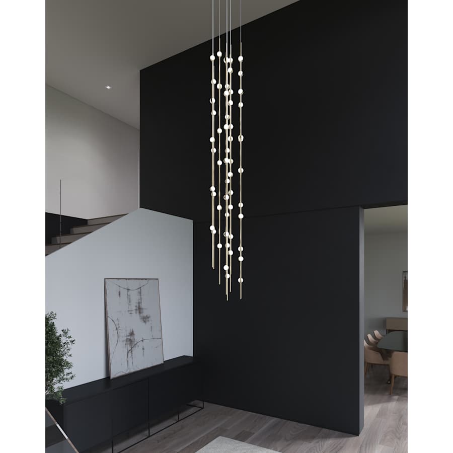 Sonneman Constellation 12" Wide Beaded Chandelier