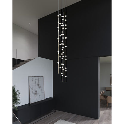 Sonneman Constellation 12" Wide Beaded Chandelier