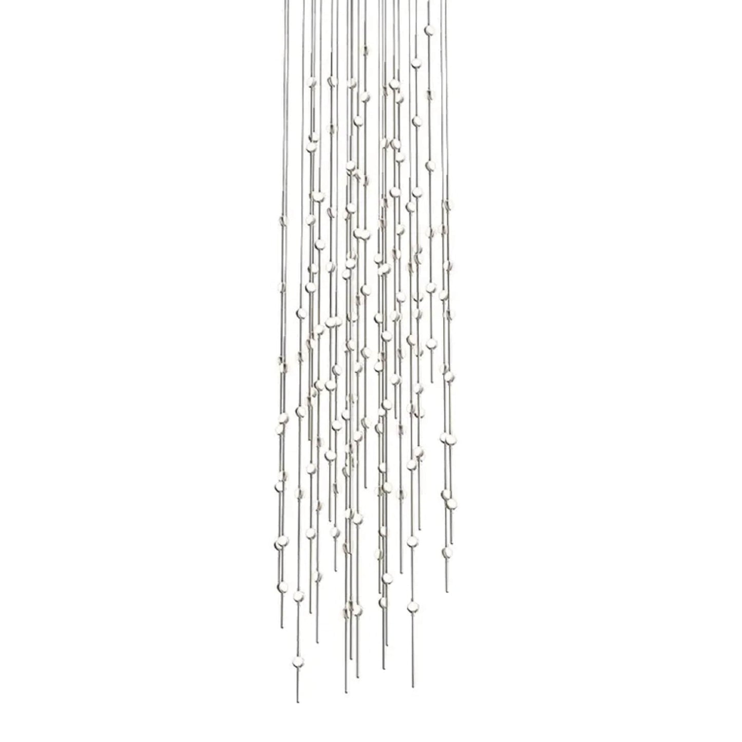 Constellation 156 Light 25" Wide LED Abstract Multi Light Pendant with White Acrylic Shades